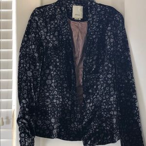 Anthropologie velvet blazer